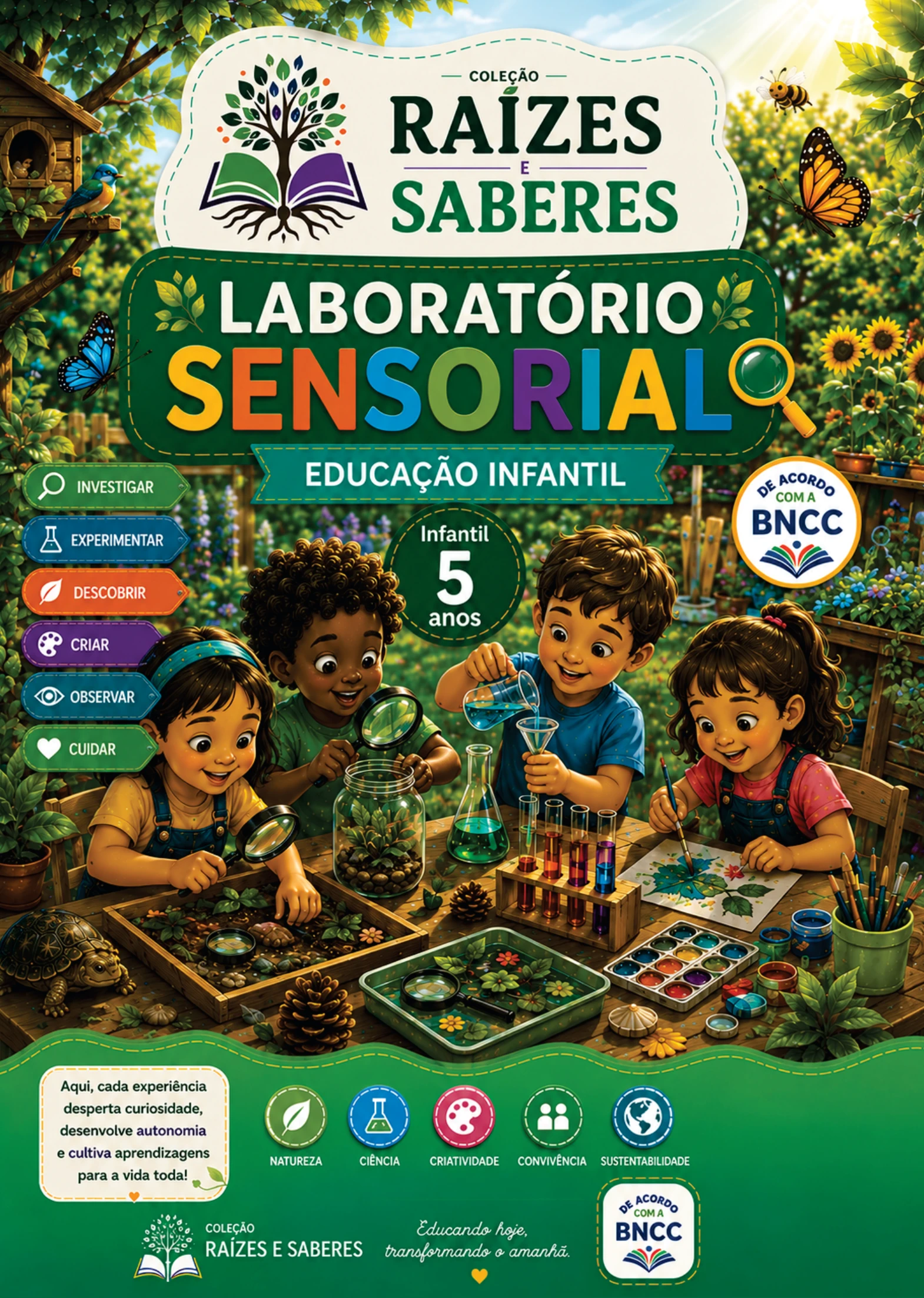 Capa oficial do Laboratorio Sensorial Infantil 5 anos